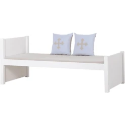 Hoppekids Noah Deluxe Slaapbank 90 X 200 Cm Witte Lattenbodem 1 Hoog En 1 Medium Bedeinde -Roba || Alvi || Pinolino Winkel hoppekids noah deluxe slaapbank 90 x 200 cm witte lattenbodem 1 hoog en 1 medium bedeinde a305058 3