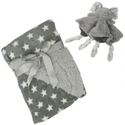 HÜTTE & CO Babydeken Met Knuffeldoekje 75 X Elephant 100 Cm -Roba || Alvi || Pinolino Winkel huette amp co babydeken met knuffeldoekje 75 x elephant 100 cm a298952 3
