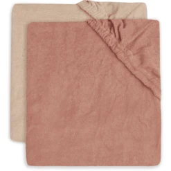 Jollein 2-pack Aankleedkussenhoes 50x70cm Badstof - Rozenhout