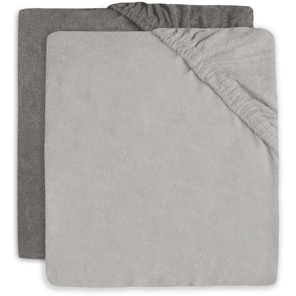 Jollein 2-pack Aankleedkussenhoes 50x70cm Badstof - Storm Grey 3 Jollein 2-pack Aankleedkussenhoes 50x70cm Badstof - Storm Grey
