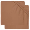 Jollein Jersey Hoeslaken 2-pack Caramel 60x120 Cm -Roba || Alvi || Pinolino Winkel jollein jersey hoeslaken 2 pack caramel 60x120 cm a299885