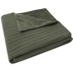 Jollein Knuffeldeken Ledikant 100x150 Cm Zuiver Gebreid Blad Green / Velvet -Roba || Alvi || Pinolino Winkel jollein knuffeldeken ledikant 100x150 cm zuiver gebreid blad green velvet a384853 4