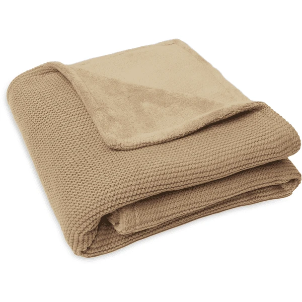 Jollein Knuffeldeken Wiegdeken 75x100cm Basic Gebreid Biscuit/Fleece 7 Jollein Knuffeldeken Wiegdeken 75x100cm Basic Gebreid Biscuit/Fleece - Afbeelding 5