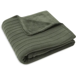 Jollein Knuffeldeken Wiegdeken 75x100cm Zuiver Gebreid Blad Green / Velvet -Roba || Alvi || Pinolino Winkel jollein knuffeldeken wiegdeken 75x100cm zuiver gebreid blad green velvet a384706 4
