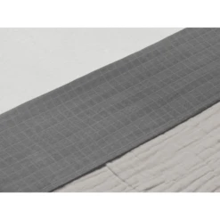 Jollein Ledikantlaken 120x150cm - Gerimpeld - Storm Grey -Roba || Alvi || Pinolino Winkel jollein ledikantlaken 120x150cm gerimpeld storm grey a325172 1