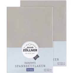 JULIUS ZÖLLNER Hoeslaken Dubbelpak Jersey Taupe -Roba || Alvi || Pinolino Winkel julius zoellner hoeslaken dubbelpak jersey taupe a246632 4