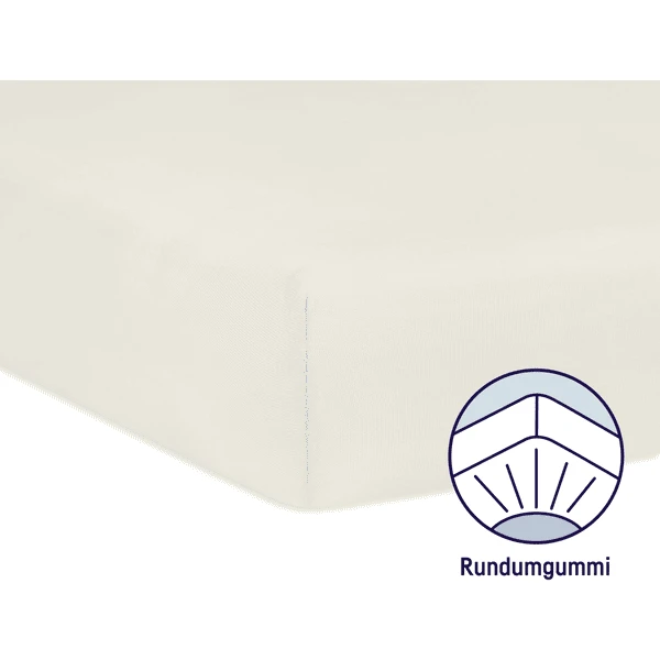 JULIUS ZÖLLNER Hoeslaken Jersey Ecru 4 JULIUS ZÖLLNER Hoeslaken Jersey Ecru - Afbeelding 2