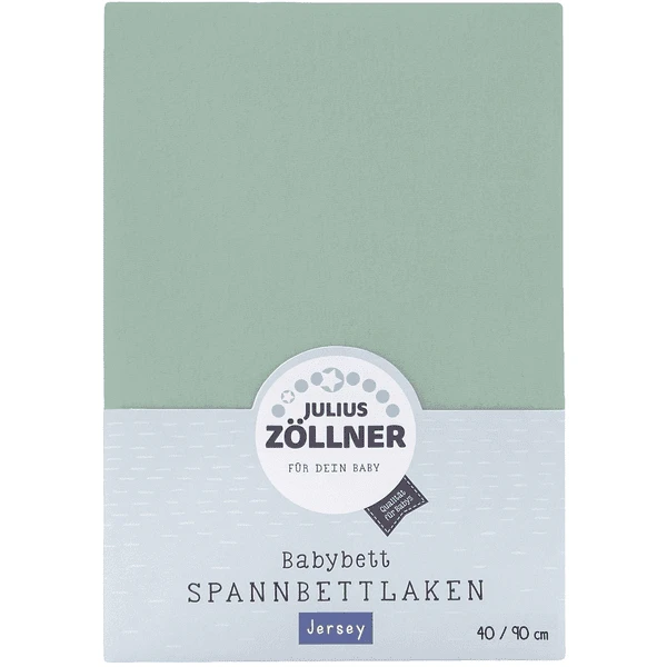 JULIUS ZÖLLNER Hoeslaken Jersey Sage 40 X 90 Cm 4 JULIUS ZÖLLNER Hoeslaken Jersey Sage 40 X 90 Cm - Afbeelding 2