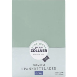JULIUS ZÖLLNER Hoeslaken Jersey Salie 70 X 140 Cm -Roba || Alvi || Pinolino Winkel julius zoellner hoeslaken jersey salie 70 x 140 cm a348030 1