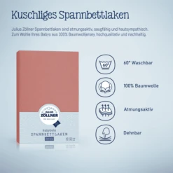 JULIUS ZÖLLNER Hoeslaken Jersey Terra 70 X 140 Cm -Roba || Alvi || Pinolino Winkel julius zoellner hoeslaken jersey terra 70 x 140 cm a388785 1