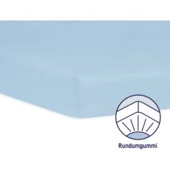 JULIUS ZÖLLNER Hoeslaken Jersey Voor Wieg Lichtblauw -Roba || Alvi || Pinolino Winkel julius zoellner hoeslaken jersey voor wieg lichtblauw a102987 1