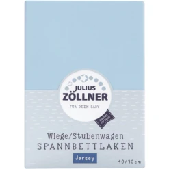 JULIUS ZÖLLNER Hoeslaken Jersey Voor Wieg Lichtblauw -Roba || Alvi || Pinolino Winkel julius zoellner hoeslaken jersey voor wieg lichtblauw a102987 4