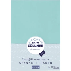 JULIUS ZÖLLNER Hoeslaken Voor Boxmatrassen Mint 100 X100 Cm -Roba || Alvi || Pinolino Winkel julius zoellner hoeslaken voor boxmatrassen mint 100 x100 cm a388883 3