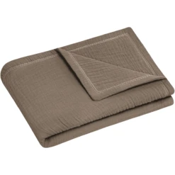 JULIUS ZÖLLNER Knuffeldoekje Mousseline Nougat 70 X 100 Cm