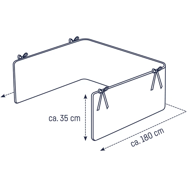 JULIUS ZÖLLNER Nest Mousseline Sand 4 JULIUS ZÖLLNER Nest Mousseline Sand - Afbeelding 2