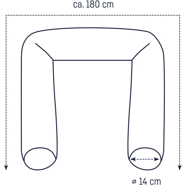 JULIUS ZÖLLNER Nestje Tiny Squares Grey 180 Cm 5 JULIUS ZÖLLNER Nestje Tiny Squares Grey 180 Cm - Afbeelding 3