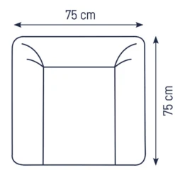 JULIUS ZÖLLNER Verzorgingsmat Softy Otti 75 X 75 Cm -Roba || Alvi || Pinolino Winkel julius zoellner verzorgingsmat softy otti 75 x 75 cm a302030 4