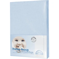 JULIUS ZĂ–LLNER Weefsel Voor Het Verschonen Van Badstof Badstof Uni Licht Blauw