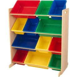 KidKraft® Kast Met Opslagbakken In Primaire Kleuren