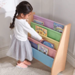 KidKraft® Schuin Boekenrek - Pastel -Roba || Alvi || Pinolino Winkel kidkraft schuin boekenrek pastel a220483 4