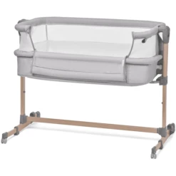 Kinderkraft Co-sleeper NESTE AIR Gray Wood -Roba || Alvi || Pinolino Winkel kinderkraft co sleeper neste air gray wood a384836 4