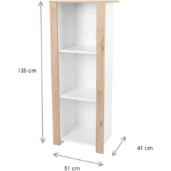 Kindsgard Vrijhangende Plank Hemme Wit/eiken -Roba || Alvi || Pinolino Winkel kindsgard vrijhangende plank hemme wit eiken a347351 1