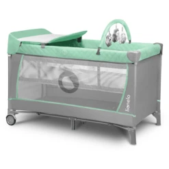 Lionelo Travel Cot Flower Turquoise -Roba || Alvi || Pinolino Winkel lionelo travel cot flower turquoise a308757 1