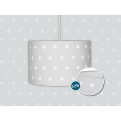 LIVONE Hanglamp Happy Style Voor Kids DOTS Zilvergrijs / Wit -Roba || Alvi || Pinolino Winkel livone hanglamp happy style voor kids dots zilvergrijs wit a290232 2