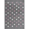 LIVONE Happy Rugs Kinderdeken BUBBLE S Grijs Roze 100 X 160 Cm
