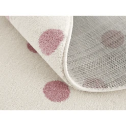 LIVONE Kinderdeken Kinderen Houden Van Tapijten CIRCLE Crème/roze 160 Cm Rond -Roba || Alvi || Pinolino Winkel livone kinderdeken kinderen houden van tapijten circle creme roze 160 cm rond a296121 2