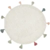 LIVONE Kindertapijt FRINGES Natuur/multi 133 Cm Rond -Roba || Alvi || Pinolino Winkel livone kindertapijt fringes natuur multi 133 cm rond a302477