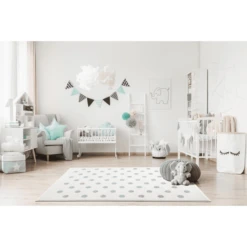 LIVONE Tapijt Happy Rugs Confetti Creme/blauw/zilvergrijs 120 X 180 Cm -Roba || Alvi || Pinolino Winkel livone tapijt happy rugs confetti creme blauw zilvergrijs 120 x 180 cm a277932 4