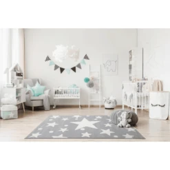 LIVONE Tapijt Happy Rugs Estrella Zilvergrijs/wit 100 X 160 Cm -Roba || Alvi || Pinolino Winkel livone tapijt happy rugs estrella zilvergrijs wit 100 x 160 cm a277937 4