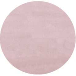 LIVONE Tapijt Happy Rugs Uni Rond Roze 133 Cm