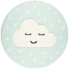LIVONE Tapijt Kids Love Rugs Smiley Cloud Rond Mint/wit 160 Cm -Roba || Alvi || Pinolino Winkel livone tapijt kids love rugs smiley cloud rond mint wit 160 cm a288890