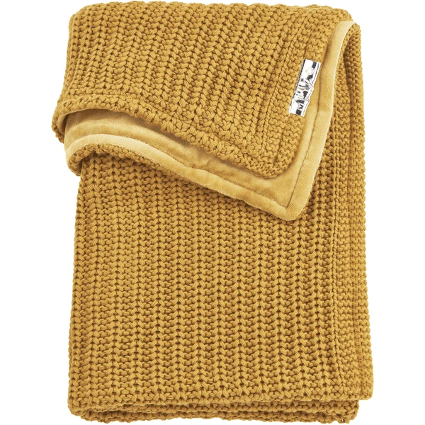 Meyco Babydeken Gebreid Visgraat Honing Goud Velvet 100 X 150 6 Meyco Babydeken Gebreid Visgraat Honing Goud Velvet 100 X 150 - Afbeelding 4