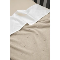 MEYCO Babydeken Klein Mini Knots Sand 75 X 100 Cm -Roba || Alvi || Pinolino Winkel meyco babydeken klein mini knots sand 75 x 100 cm a388565 2