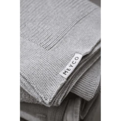 MEYCO Babydeken Small Mini Rib Grey Melange 75 X 100 Cm -Roba || Alvi || Pinolino Winkel meyco babydeken small mini rib grey melange 75 x 100 cm a388574 4