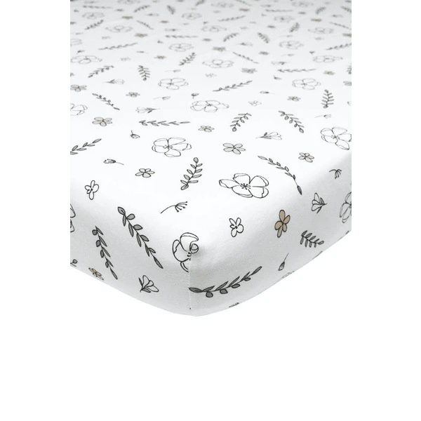 Meyco Jersey Hoeslaken Floral 60 X 120 Cm 4 Meyco Jersey Hoeslaken Floral 60 X 120 Cm - Afbeelding 2