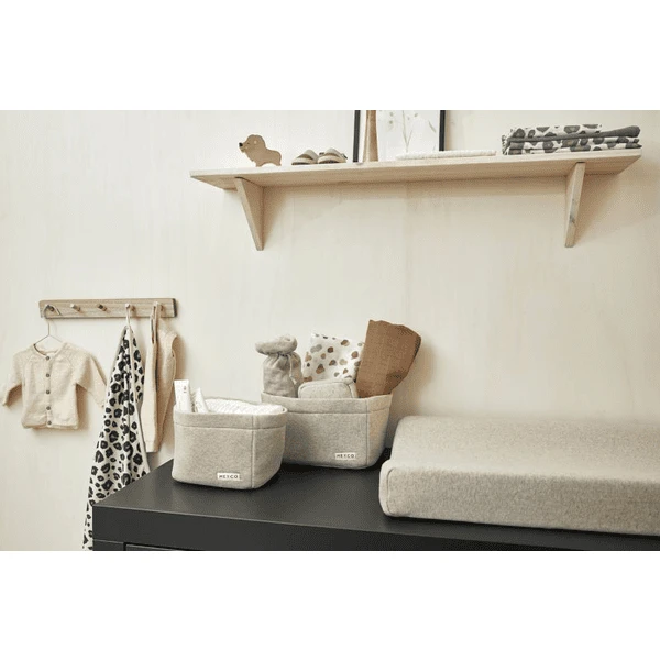 MEYCO Luiertafelmand Klein Knit Basic Sand Melange 7 MEYCO Luiertafelmand Klein Knit Basic Sand Melange - Afbeelding 5