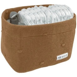 MEYCO Luiertafelmand Kleine Knopen Toffee -Roba || Alvi || Pinolino Winkel meyco luiertafelmand kleine knopen toffee a388959 1