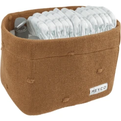 MEYCO Luiertafelmand Medium Knots Toffee -Roba || Alvi || Pinolino Winkel meyco luiertafelmand medium knots toffee a388967 1
