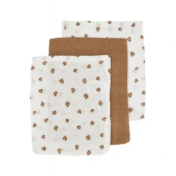 Meyco Muslin Washandjes 3-Pack Mini Panter Toffee -Roba || Alvi || Pinolino Winkel meyco muslin washandjes 3 pack mini panter toffee a379500 3