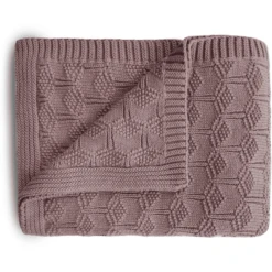 Mushie Gebreide Deken Honeycomb Rose 80 X 100 Cm -Roba || Alvi || Pinolino Winkel mushie gebreide deken honeycomb rose 80 x 100 cm a401206 3