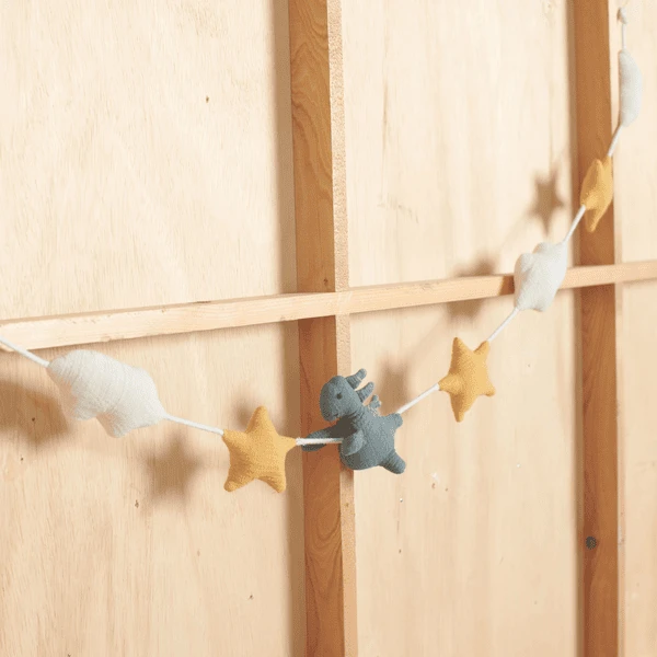 Nordic Coast Company Muurslinger Mousseline Dino Large 6 Nordic Coast Company Muurslinger Mousseline Dino Large - Afbeelding 4