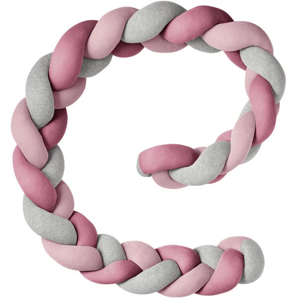 Nordic Coast Company Nest Snake Gevlochten Trio Roze/bes/grijs 4 Nordic Coast Company Nest Snake Gevlochten Trio Roze/bes/grijs - Afbeelding 2