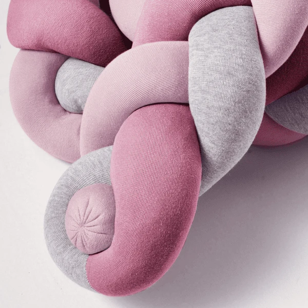 Nordic Coast Company Nest Snake Gevlochten Trio Roze/bes/grijs 7 Nordic Coast Company Nest Snake Gevlochten Trio Roze/bes/grijs - Afbeelding 5