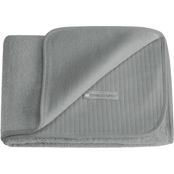 Odenwälder Badstof Knuffeldoekje Grijs 5 Odenwälder Badstof Knuffeldoekje Grijs - Afbeelding 3