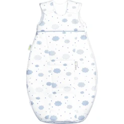 Odenwälder Jersey Slaapzak Airpoints Cloudy Cool Blue 60cm - 110cm - 110cm