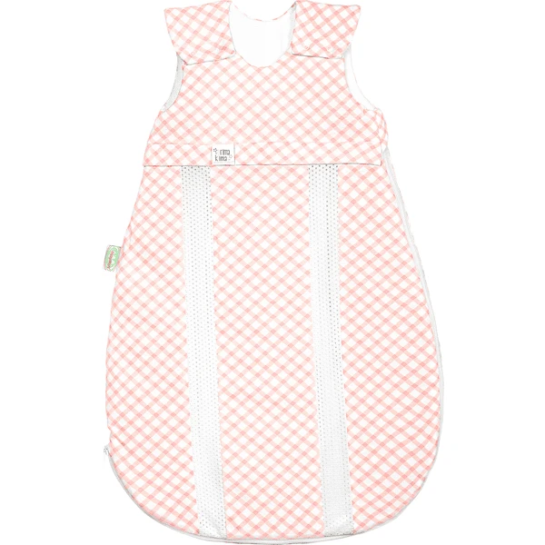 Odenwälder Jersey Slaapzak Prima Klima Check Light Coral 60 Cm - 130 Cm 4 Odenwälder Jersey Slaapzak Prima Klima Check Light Coral 60 Cm - 130 Cm - Afbeelding 2